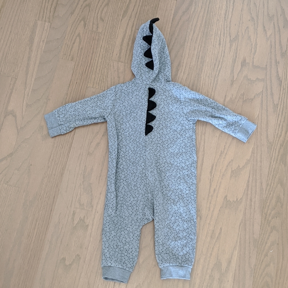 NEW long sleeve hooded Dino romper